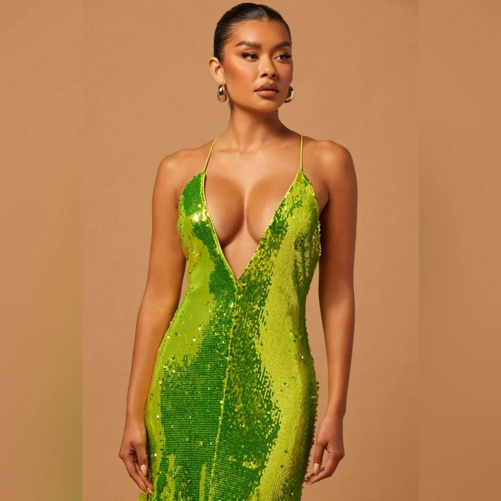 Long Sequin Dress - Picture 2 of 4
